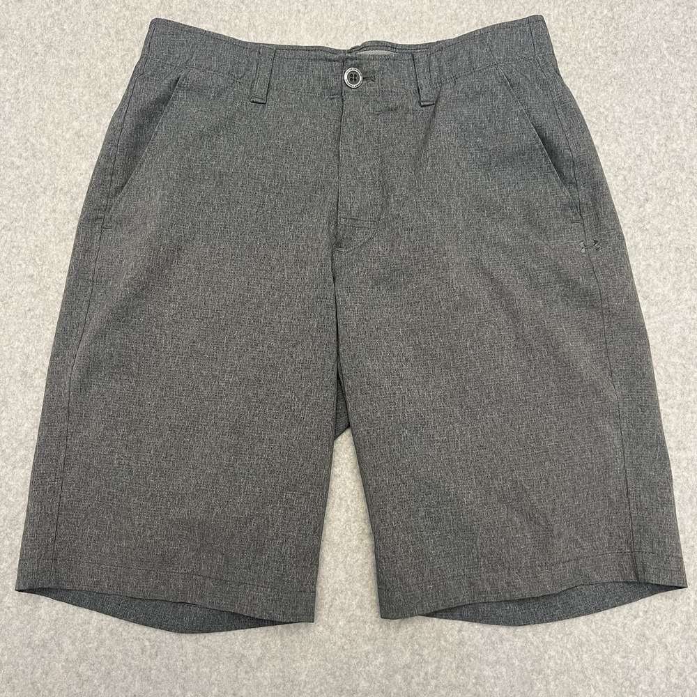 Under Armour Shorts Mens 32 Gray Tech Golf Performance Stretch Wicking Quick Dry